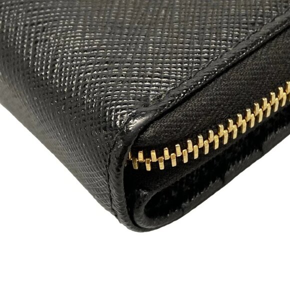 Auth PRADA - 1ML036 Black Leather Bifold Wallet - Picture 7 of 11